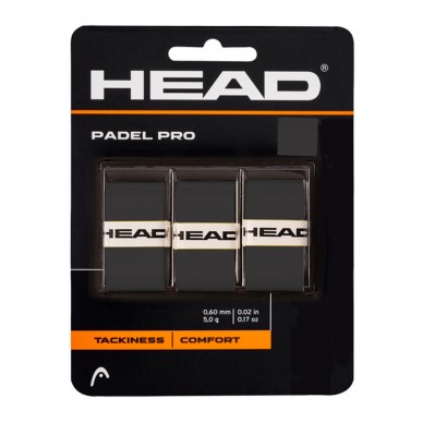 Overgrip Head Padel Pro 3 Pack zwart