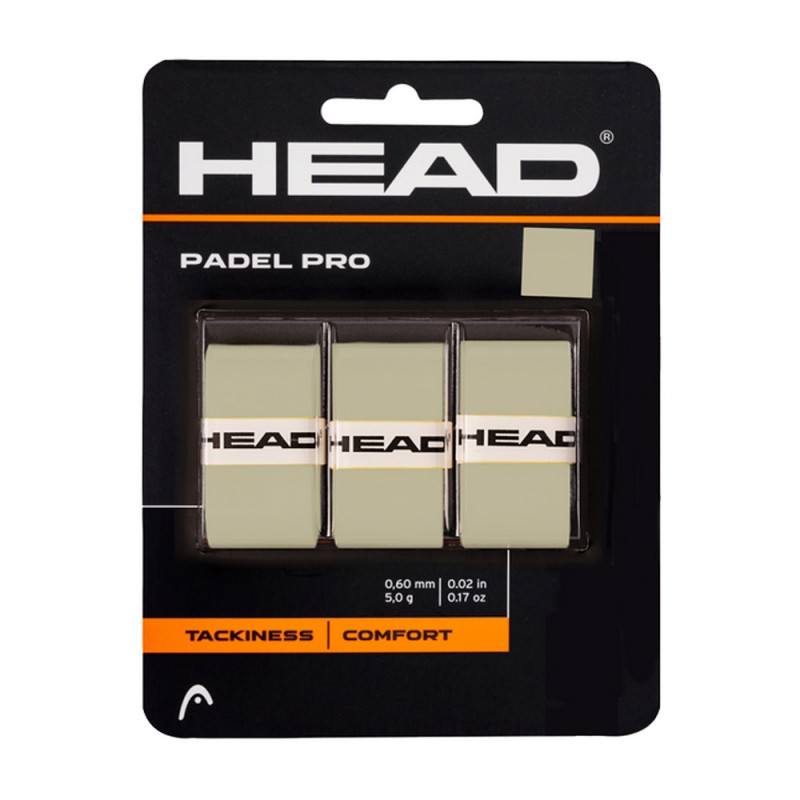 Overgrip Head Padel Pro 3 Pack grijs
