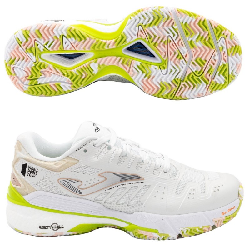 Padelschoenen Joma T.SLAM LADY 2302 wit roze 2023