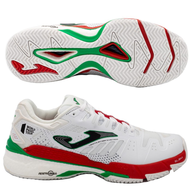 Joma T.SLAM MEN 2202 Schoenen Wit Rood Joma T.SLAM MEN 2202 Schoenen Wit Rood