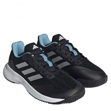 Padelschoenen Adidas gamecourt 2 w core zwart zilver blauw 2023