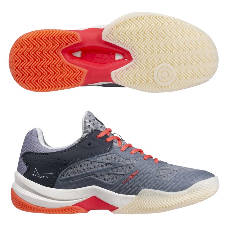 Padelschoenen Nox AT10 Lux koelgrijs Georgia Peach 2023 Padelschoenen Nox AT10 Lux koelgrijs Georgia Peach 2023