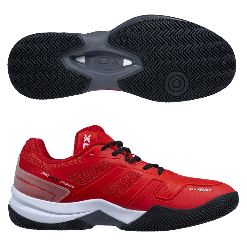 Padelschoenen Nox AT10 vurig rood zwart 2023 Padelschoenen Nox AT10 vurig rood zwart 2023