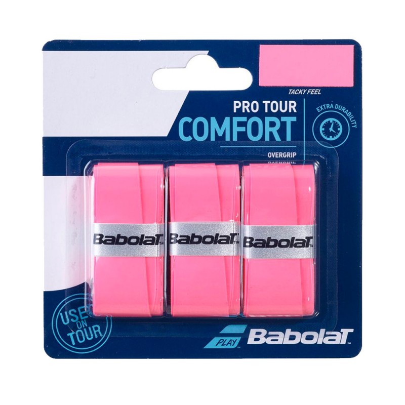 Overgrips Babolat Pro Tour x3 roze Overgrips Babolat Pro Tour x3 roze