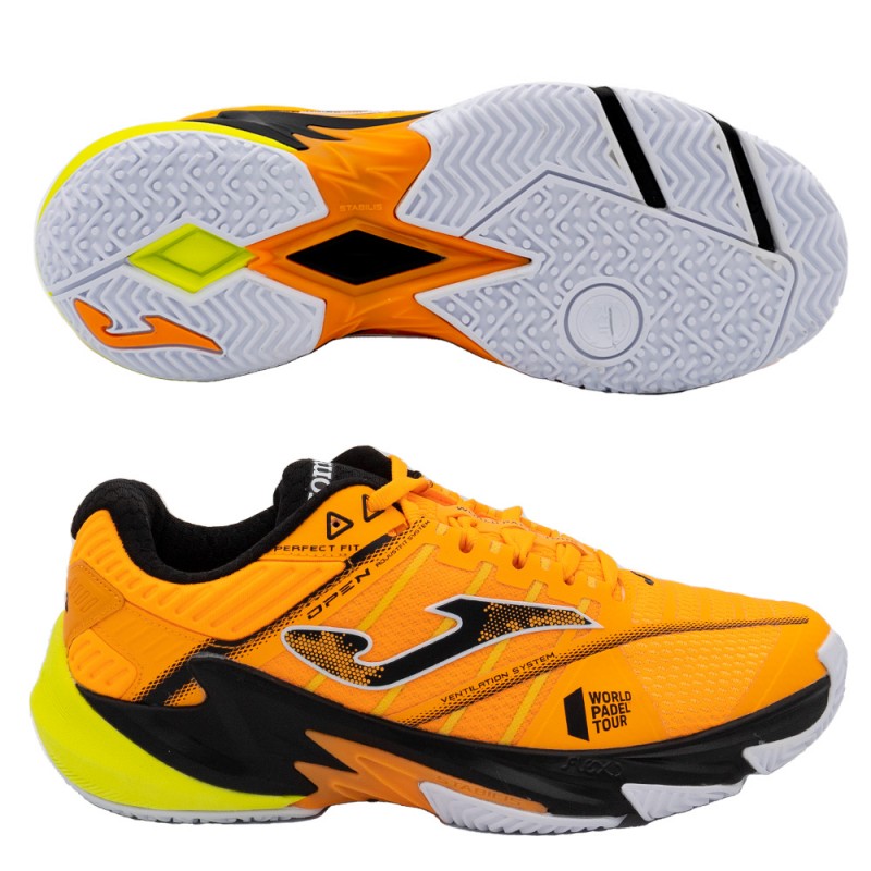 Padelschoenen Joma T.OPEN 2308 oranje zwart 2023 Padelschoenen Joma T.OPEN 2308 oranje zwart 2023