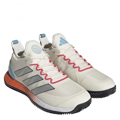 Padelschoenen Adidas Adizero Ubersonic 4 M Clay wit zilver 2023