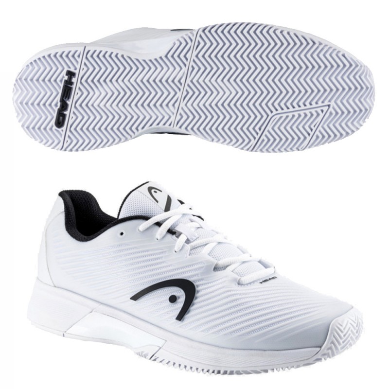 Padelschoenen Head Revolt Pro 4.0 Clay wit zwart 2023