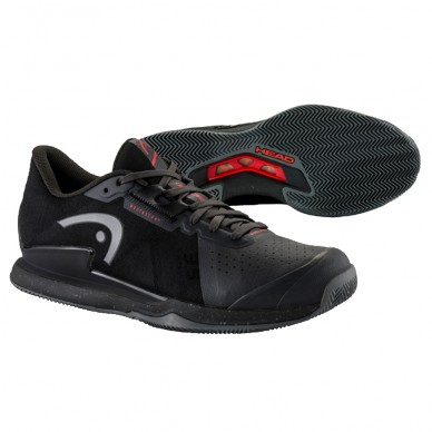 padelschoenen Head Sprint Pro 3.5 Clay zwart rood 2023