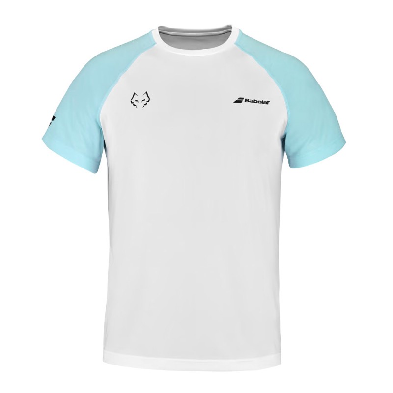 T-shirt Babolat Crew Neck Tee Lebron white light blue T-shirt Babolat Crew Neck Tee Lebron white light blue