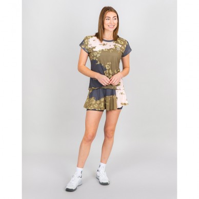 Skirt Bidi Badu Pure Wild Printed Wavy olijf donkergrijs