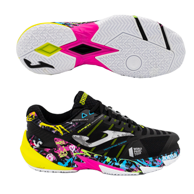 Padelschoenen Joma T.OPEN 2351 zwart 2023 Padelschoenen Joma T.OPEN 2351 zwart 2023