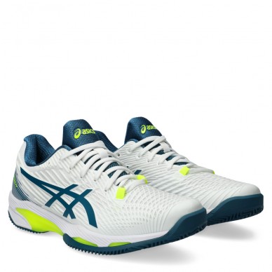 Padelschoenen Asics Solution Speed FF 2 Clay white restful teal