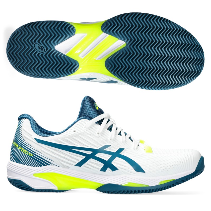 Padelschoenen Asics Solution Speed FF 2 Clay white restful teal