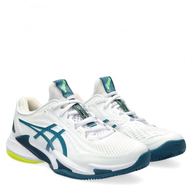 Asics Court FF 3 Clay white gris blue heren