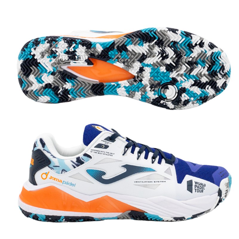 Padelschoenen Joma T.SPIN 2304 koningswit 2023 Padelschoenen Joma T.SPIN 2304 koningswit 2023