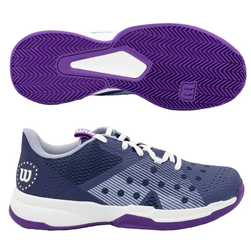 Padelschoenen Wilson Hurakn Team W diep kobaltwit 2023 Padelschoenen Wilson Hurakn Team W diep kobaltwit 2023