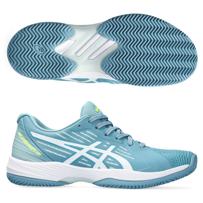 Padelschoenen Asics Solution Swift FF Clay gray blue white