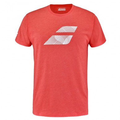 T-shirt Babolat Exercise Big Flag Heren rood