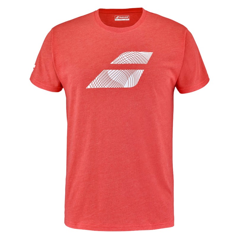 T-shirt Babolat Exercise Big Flag Heren rood T-shirt Babolat Exercise Big Flag Heren rood