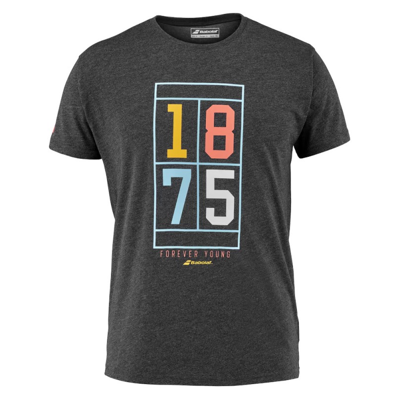 T-shirt Babolat Exercise Vintage Heren zwart T-shirt Babolat Exercise Vintage Heren zwart
