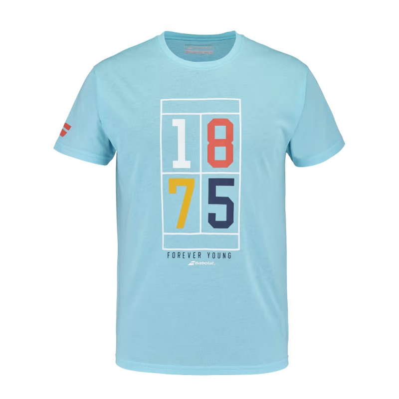 T-shirt Babolat Exercise Vintage Heren blauw T-shirt Babolat Exercise Vintage Heren blauw