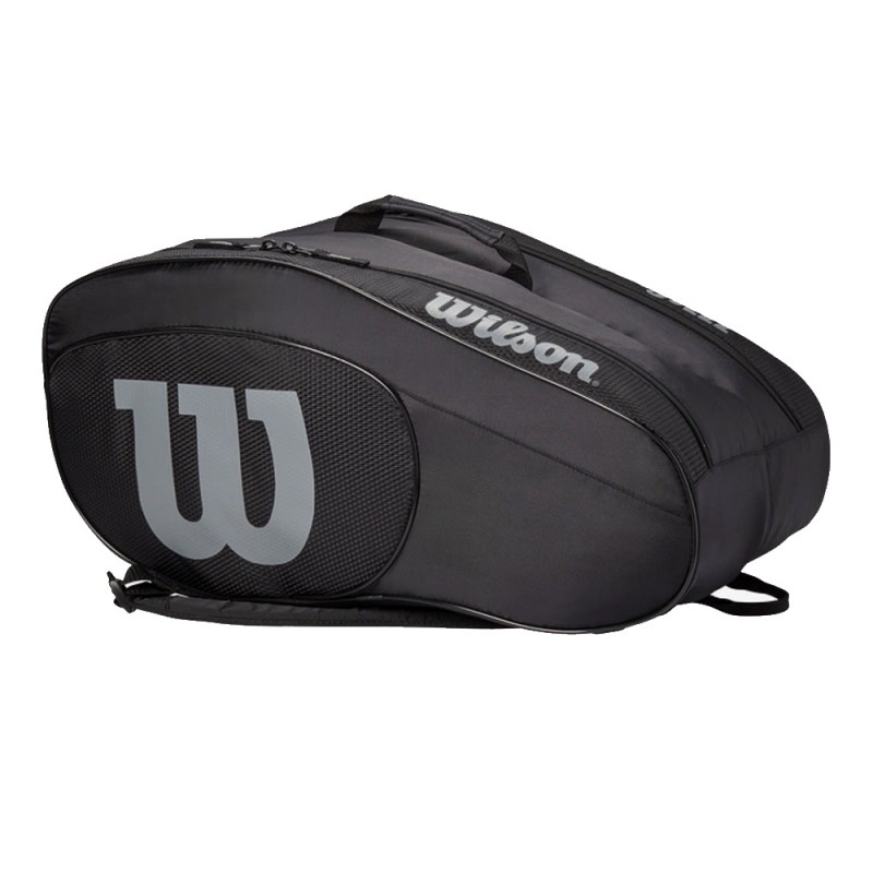 Padeltas Wilson Team zwart grijze 2023 Padeltas Wilson Team zwart grijze 2023