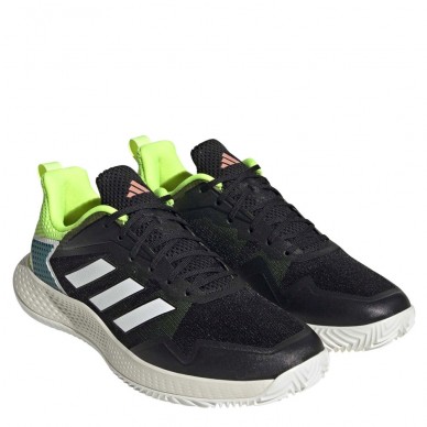 Padelschoenen Adidas Defiant Speed M Clay black white bright royal 2023