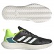Padelschoenen Adidas Defiant Speed M Clay black white bright royal 2023
