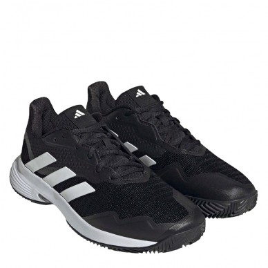 Padelschoenen Adidas Courtjam Control Clay M core black white grey 2023