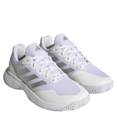 Padelschoenen Adidas Gamecourt 2 W wit zilver 2023