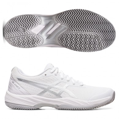 Padelschoenen Asics Gel Game 9 Clay white pure silver
