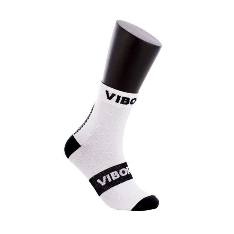Socks Vibora Kait half round white black Socks Vibora Kait half round white black