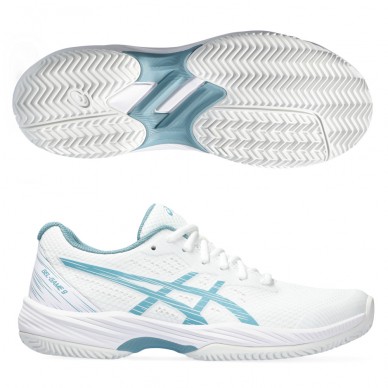 Padelschoenen Asics Gel Game 9 Clay white gris blue