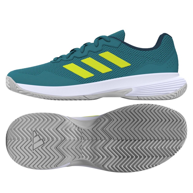 Padelschoenen Adidas Gamecourt 2 M arctic fusion lucid lemon white 2023