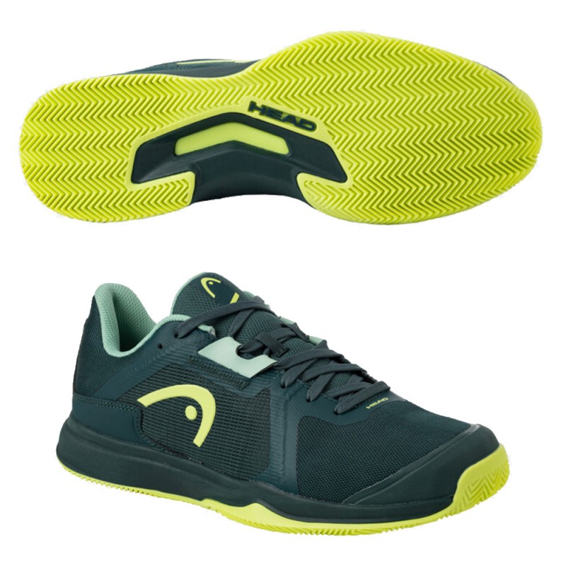 Padelschoenen Head Sprint Team 3.5 Clay bosgroen 2023