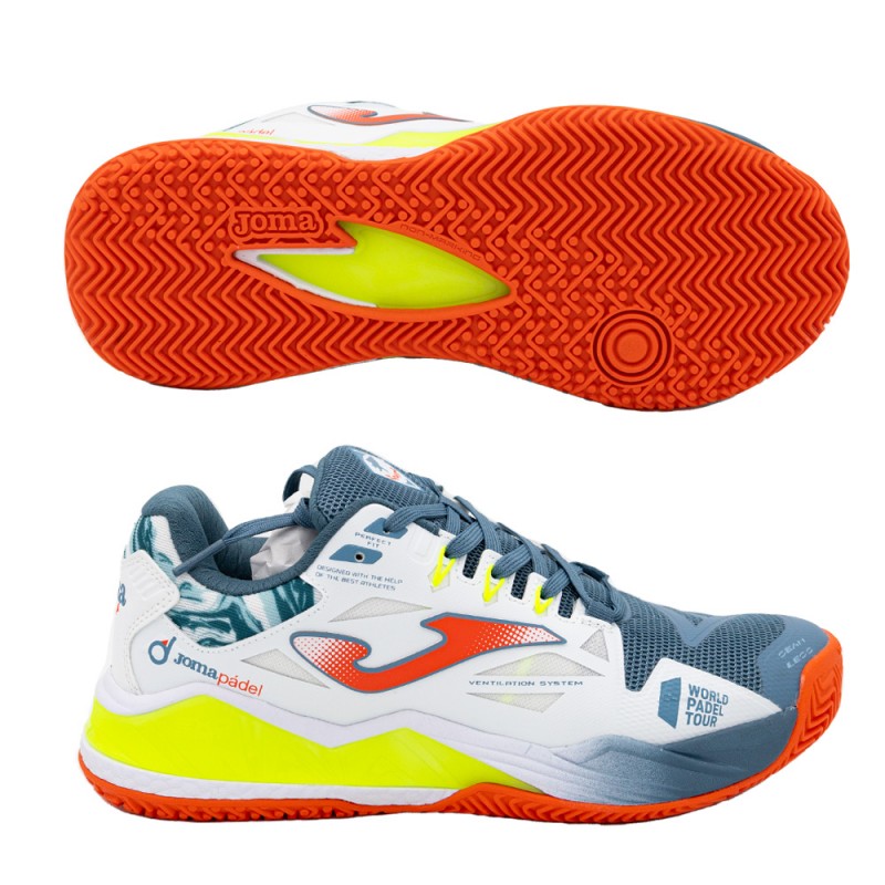 Padelschoenen Joma Spin Heren 2302 wit caprol 2023 Padelschoenen Joma Spin Heren 2302 wit caprol 2023