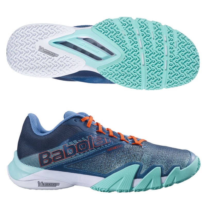 Babolat Jet Premura 2 Men electric green mandarin 2023 padelschoenen Babolat Jet Premura 2 Men electric green mandarin 2023 padelschoenen