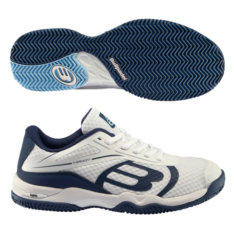 Bullpadel Beker 23I Witte Marineblauwe Sneakers