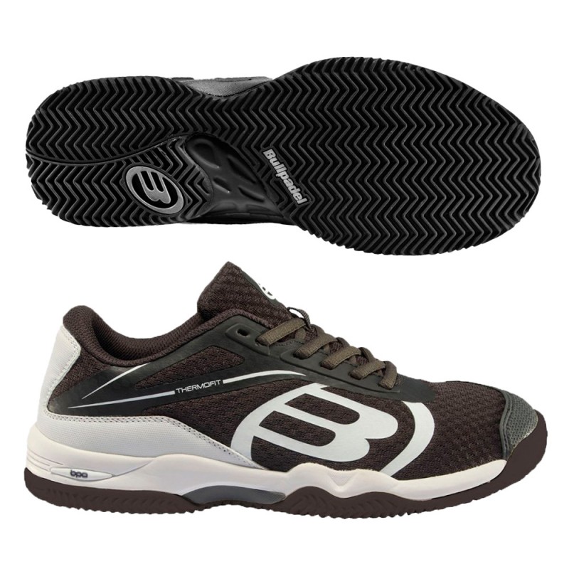 Padelschoenen Bullpadel Beker 23I antraciet witte Padelschoenen Bullpadel Beker 23I antraciet witte