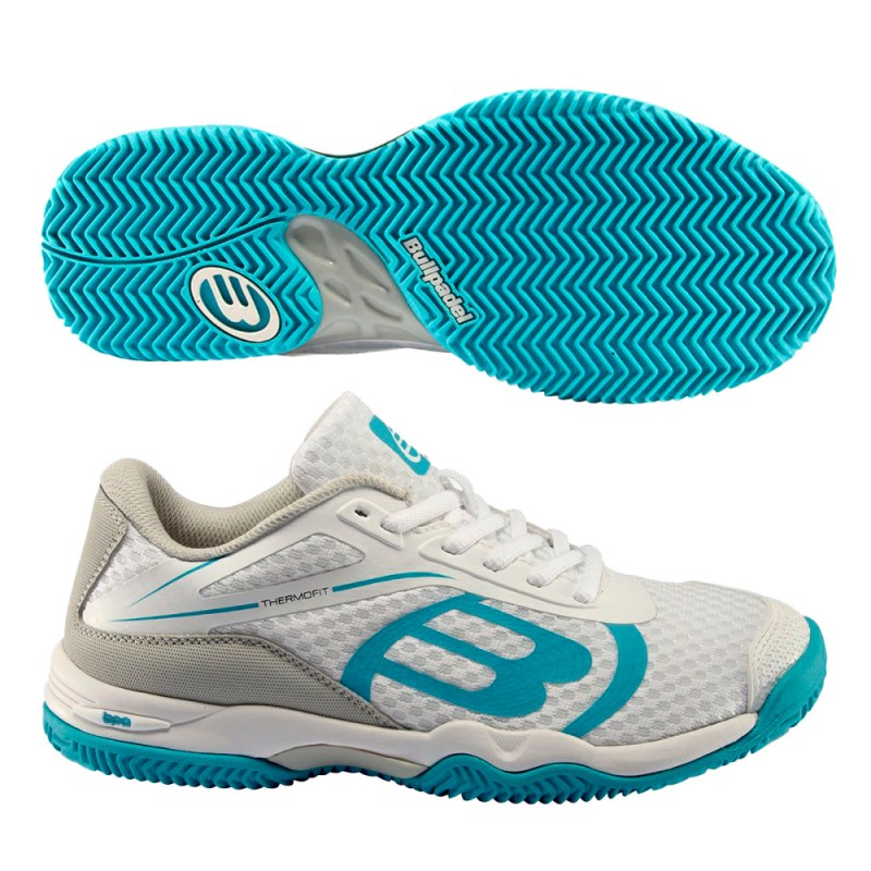 Padelschoenen Bullpadel Beker W 23I lichtblauw witte 2023 Padelschoenen Bullpadel Beker W 23I lichtblauw witte 2023