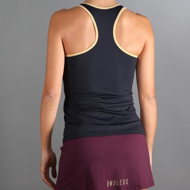 Endless T-shirt minimal zwart en paars
