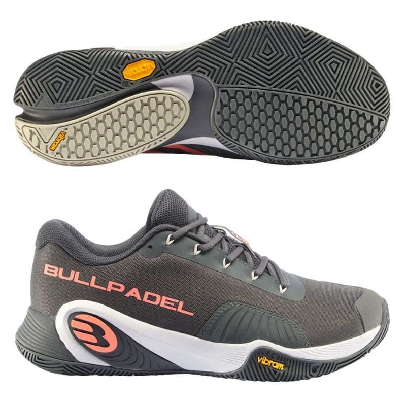 Padelschoenen Bullpadel Vertex Vibram 23I antraciet Padelschoenen Bullpadel Vertex Vibram 23I antraciet