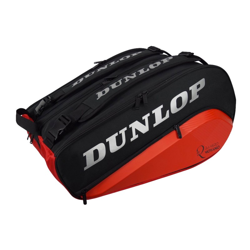 Padeltas Dunlop Elite zwart rode Padeltas Dunlop Elite zwart rode