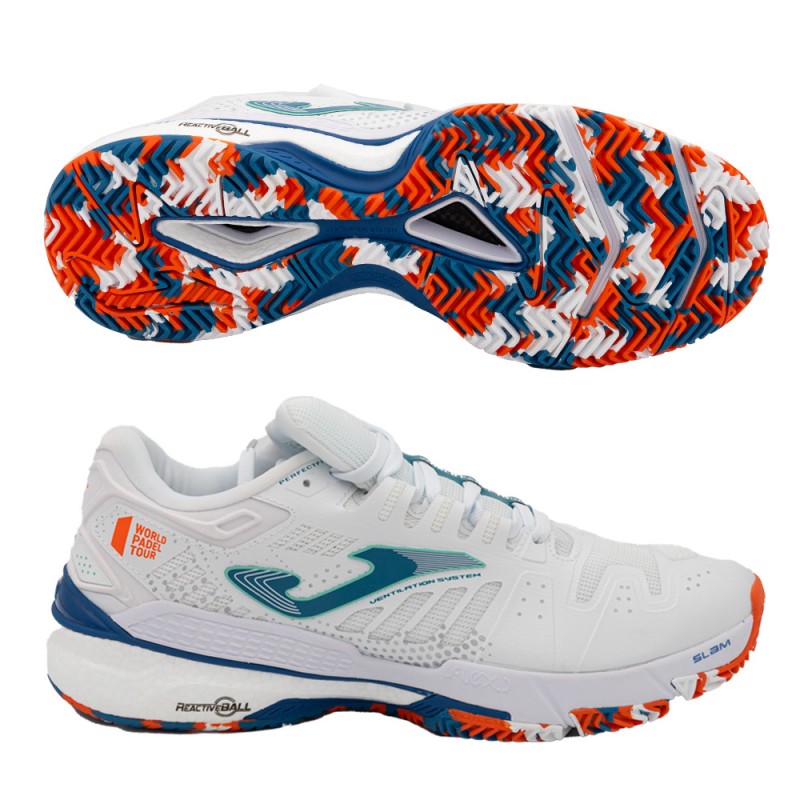 Padelschoenen Joma Slam Heren 2332 caprol wit 2023 Padelschoenen Joma Slam Heren 2332 caprol wit 2023