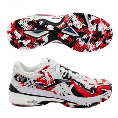 Padelschoenen Joma Slam Men 2302 wit rood 2023