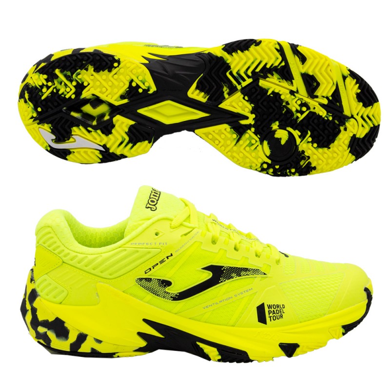 Padelschoenen Joma Open Heren 2309 fluor geel 2023 Padelschoenen Joma Open Heren 2309 fluor geel 2023