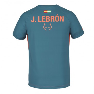 T-Shirt Babolat met ronde hals Lebron oranje donkerblauw