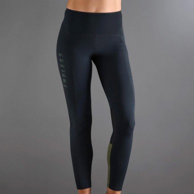 Leggings Endless Indy zwart army