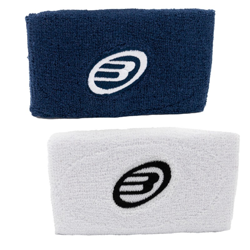 Polsband Bullpadel BPMU233 FW wit gewassen blauwe Polsband Bullpadel BPMU233 FW wit gewassen blauwe