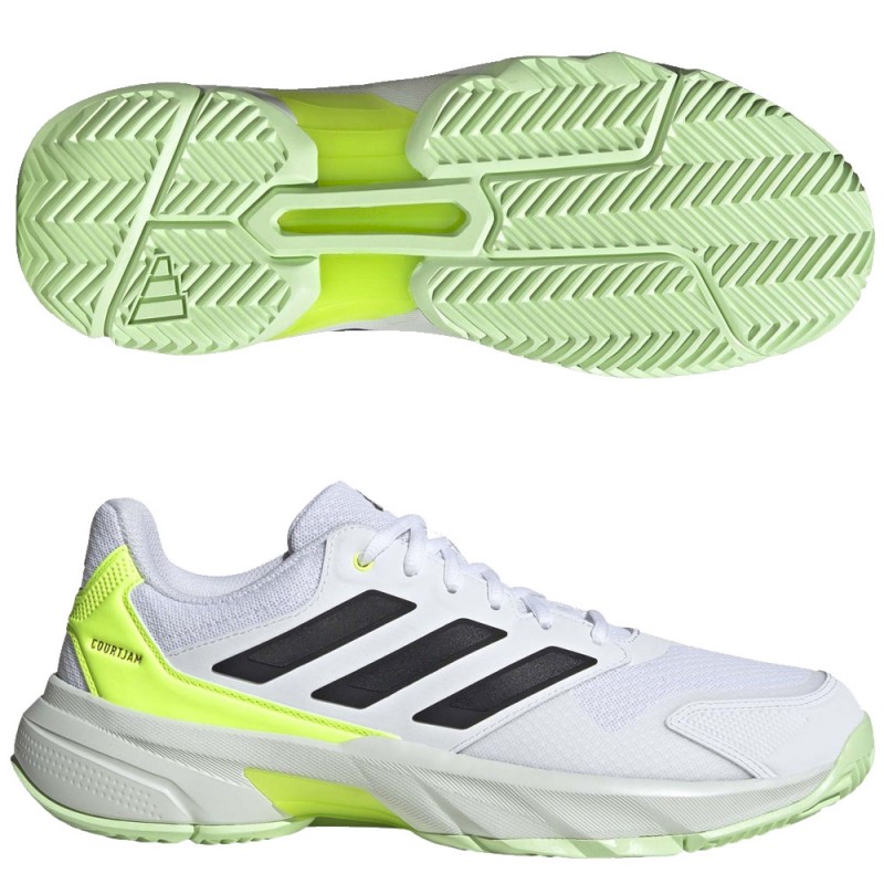 Adidas Courtjam Control M yellow white heren 2024